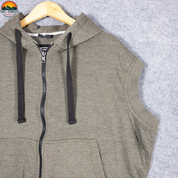 Speed And Strength Motorcycle Sleeveless Hoodie Brown Full-Zip Women's Size 2XL - Picture 10 of 10